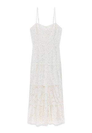 Guess, SPITZE LANG DRESS - Vestido largo - mehrfarbig weiß