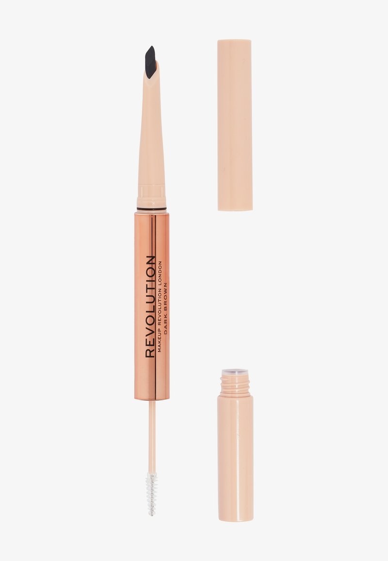 Makeup Revolution - REVOLUTION FLUFFY BROW FILTER DUO - Eyebrow Gel - dark brown, Forstørre