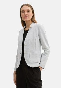 TOM TAILOR STRUCTURE - Blazer - new light grey melange