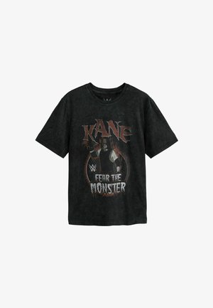 Next, REGULAR FIT - WWE LICENSE GRAPHIC RELAXED FIT T-SHIRT - Trükipildiga T-särk - black kane