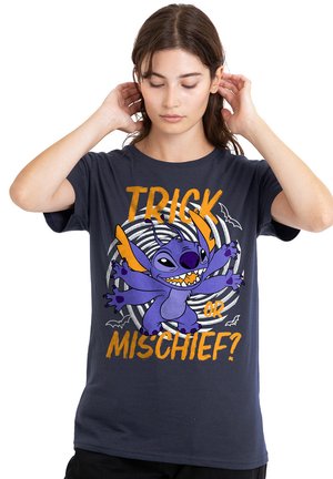 Disney, LILO  STITCH TRICK OR MISCHIEF - Print T-shirt - dark blue