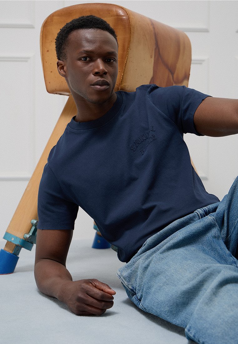 sandro T-shirt basic blauw