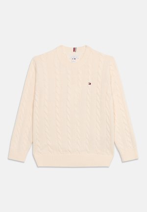 Tommy Hilfiger, CABLE SWEATER UNISEX - Maglione - ivory petal