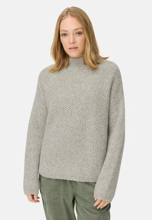 MIT STEHKRAGEN - Pullover - grey melange