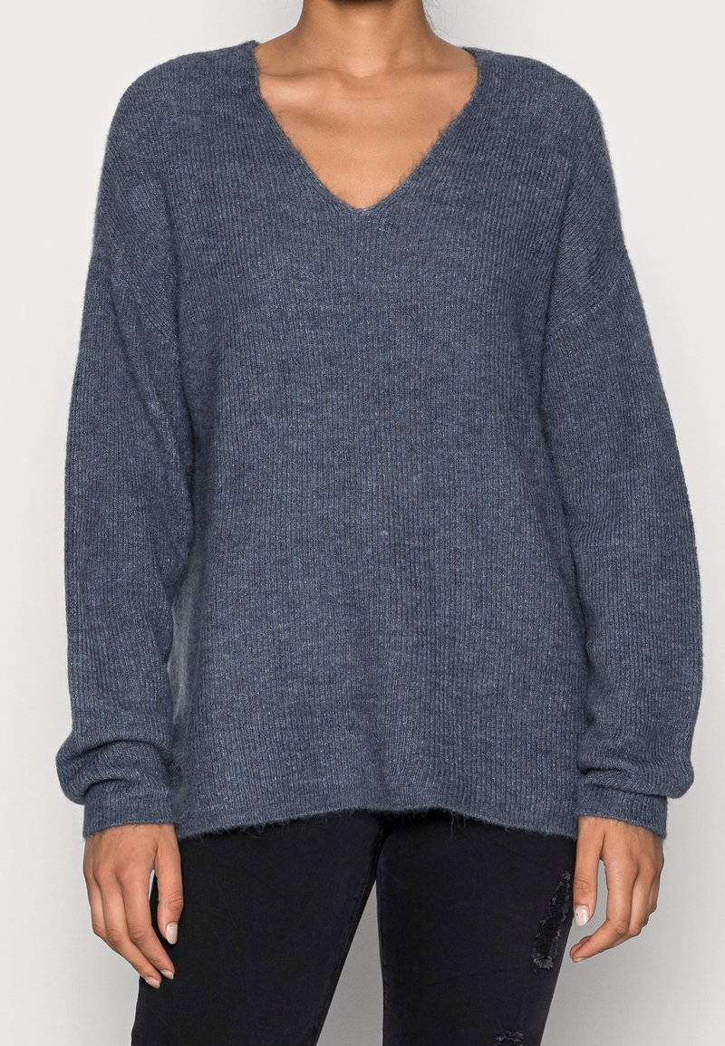 Vero Moda Stickad tröja - light grey