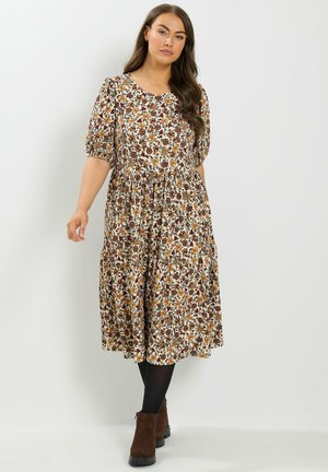Yours Clothing, PLUS SIZE MIDI DRESSES - Vestido informal - ivory