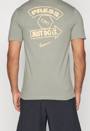 T-shirt print - khaki