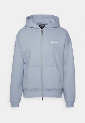 HOODED ZIPJACKET UNISEX - Zip-up sweatshirt - subdued blue