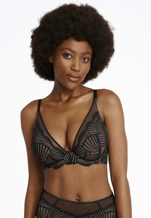 ESOTIQ INSPIRE - Triangel BH - Black and gold