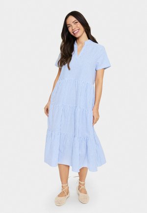 Saint Tropez ELMIKO - Hverdagskjole - chambray blue white stripe