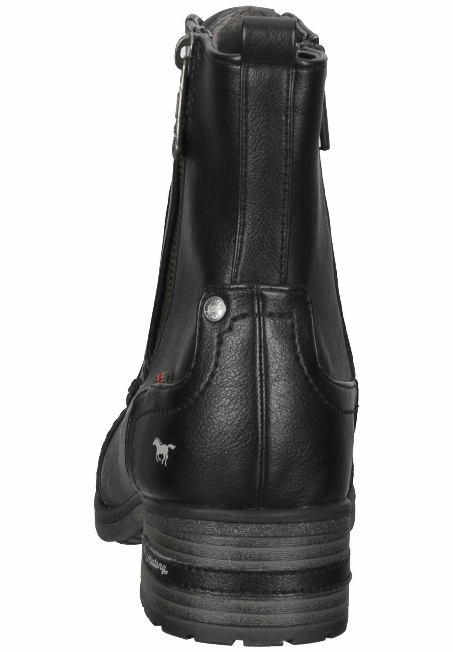 Mustang Dames 1229508 Veterboot Zwart - CityShoes.nl by Brossois