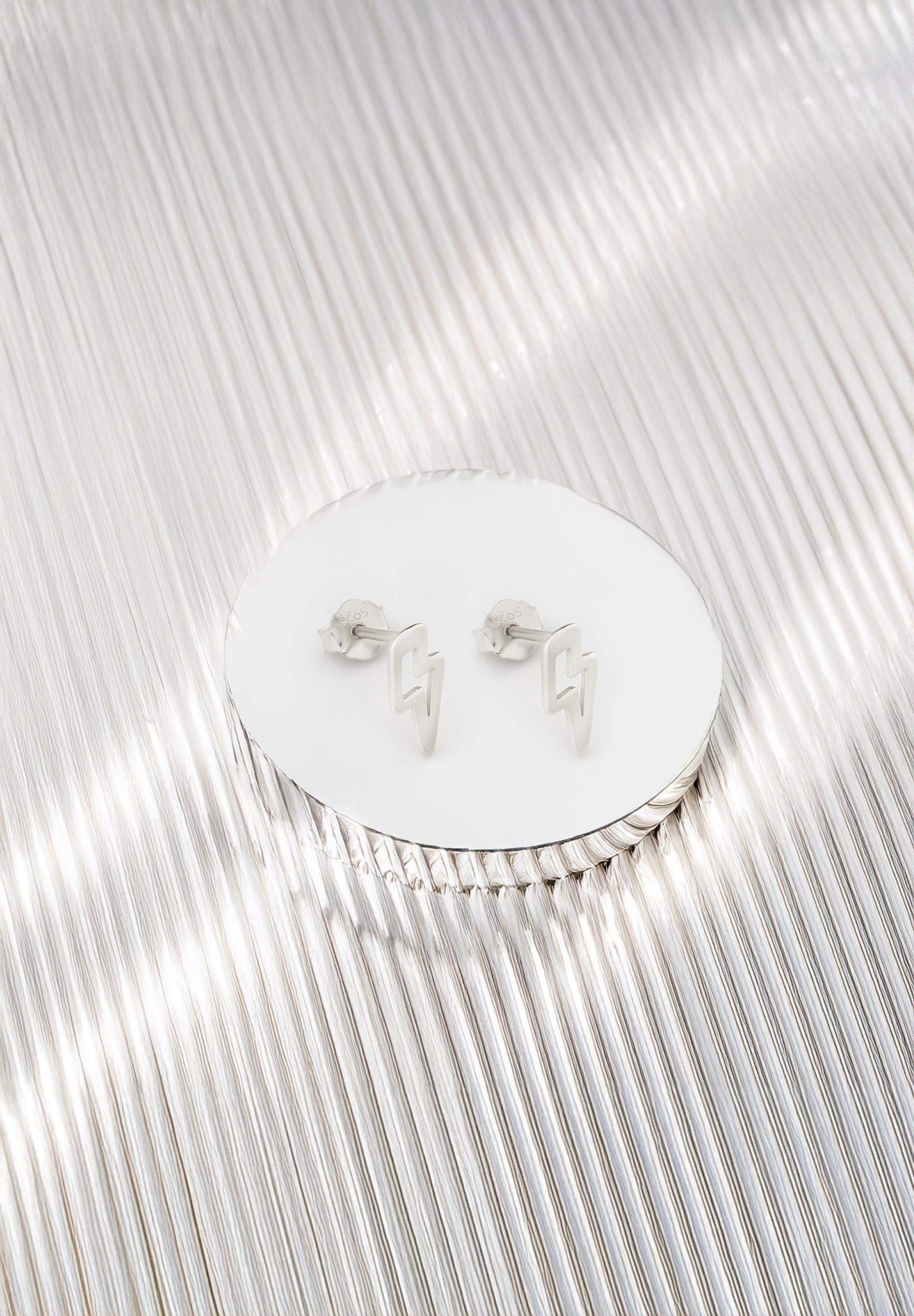 SOFIA MILANI Damen Ohrringe – 925 Silber Blitz Ohrstecker, Rhodiniert – Hypoallergen, In Geschenkbox
