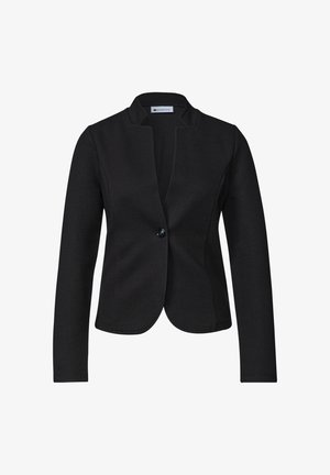 Street One, BLAZER MIT REVERSKRAGEN UND STRUKTUR - Blazer - black