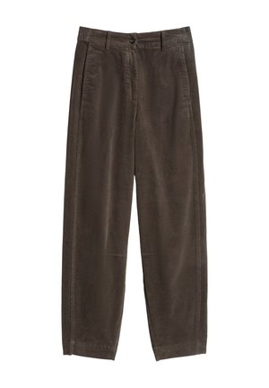 Marc O'Polo, MINU, BARREL LEG TROUSERS, CORD - Trousers - brown