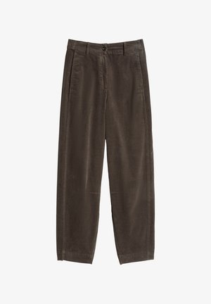 Marc O'Polo, MINU, BARREL LEG TROUSERS, CORD - Trousers - brown