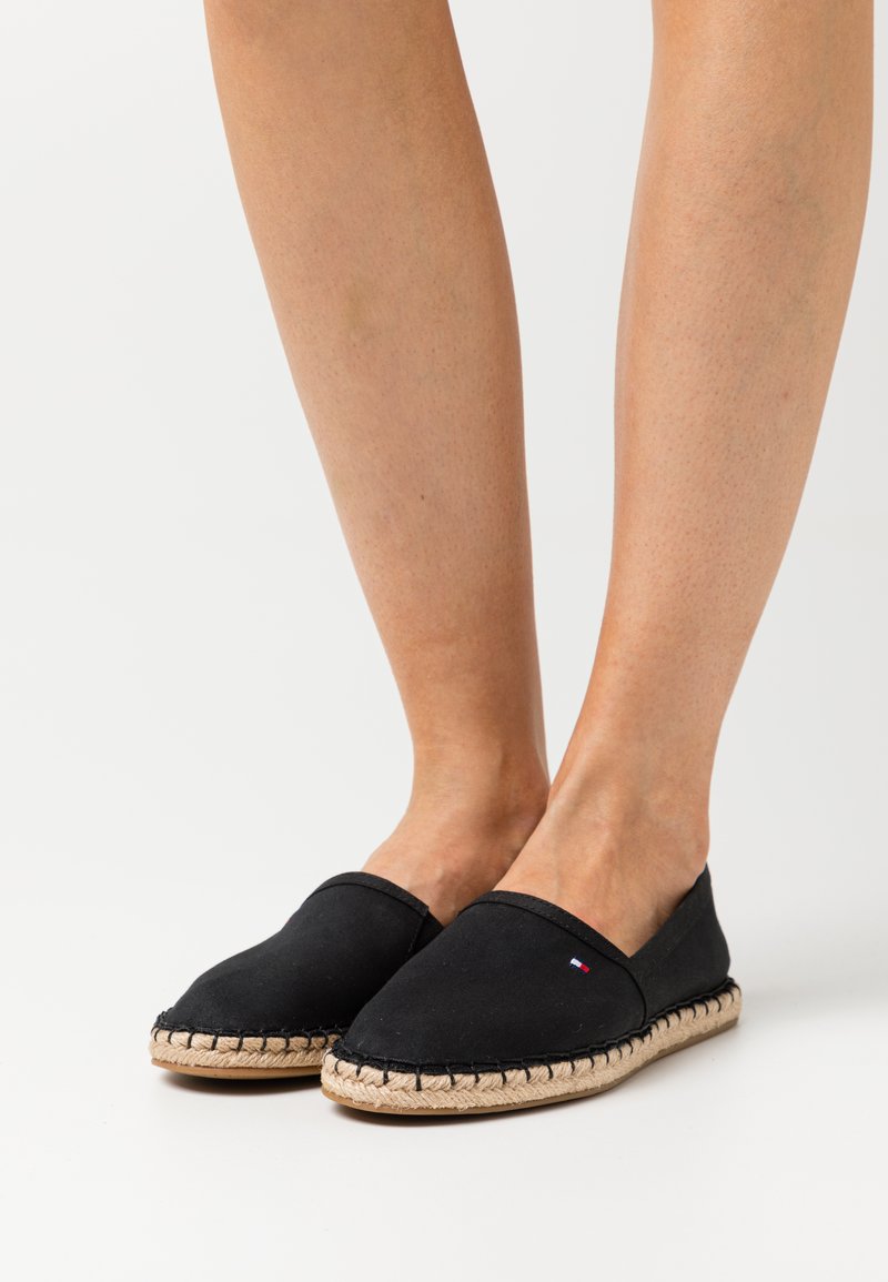 Hilfiger BASIC FLAT - Espadrilles - black/sort - Zalando.dk