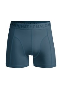 MUCHACHOMALO 2-PACK PRINT SOLID - Úzke boxerky - print blue