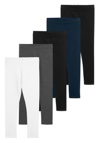 Next - 5 PACK LEGGINGS - Leggings - Hosen - black/navy blue/grey/white Thumbnail-Bild 1