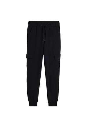 CON TASCONI  - Pantaloni cargo - black