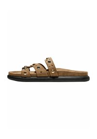STUDDED  - Pantolette flach - sand