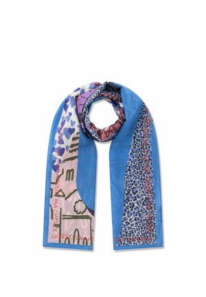 AUS MIT PARIS-MUSTER - Sjaal - blau