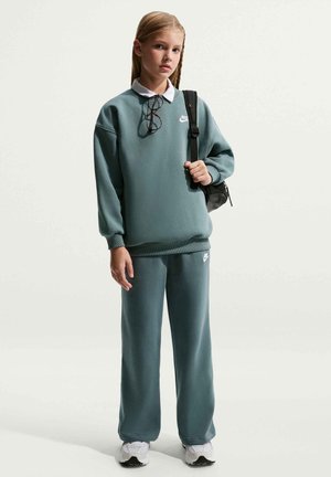 CLUB - Spodnji deli trenirk - mineral slate/mineral slate/white