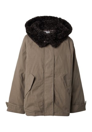 EDITED, EDITED WINTERJACKE GINA - Wintermantel - braun schwarz