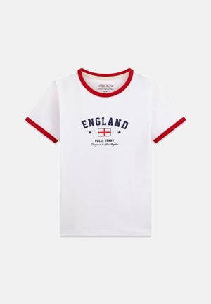 Guess Jeans, NATION T-SHIRT - T-shirt imprimé - mehrfarbig weiß