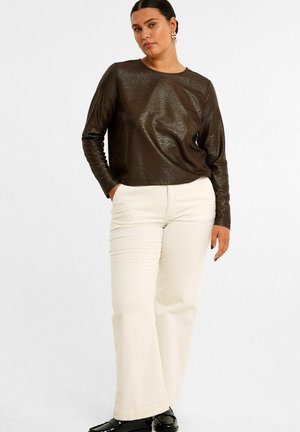 Langarmshirt - Dark brown