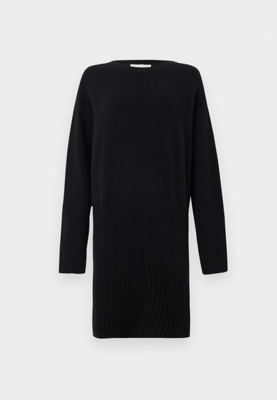 CLOSED CREW NECK MINI DRESS - Stickad klänning - black