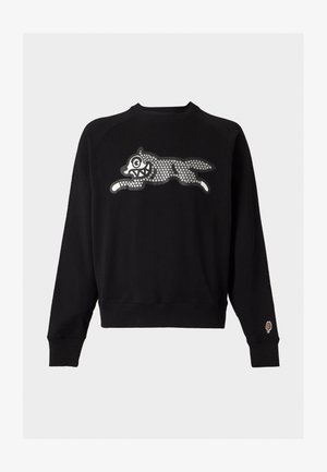 Icecream, GLITTER RUNNING DOG CREWNECK - Sweatshirt - black
