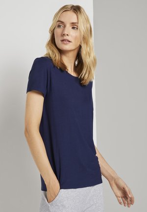 Nachtwäsche Shirt - dark blue uni