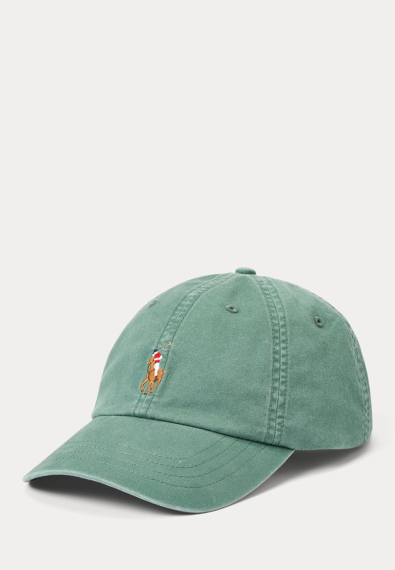 Polo Ralph Lauren STRETCH COTTON TWILL BALL CAP UNISEX - Kapa - washed forest