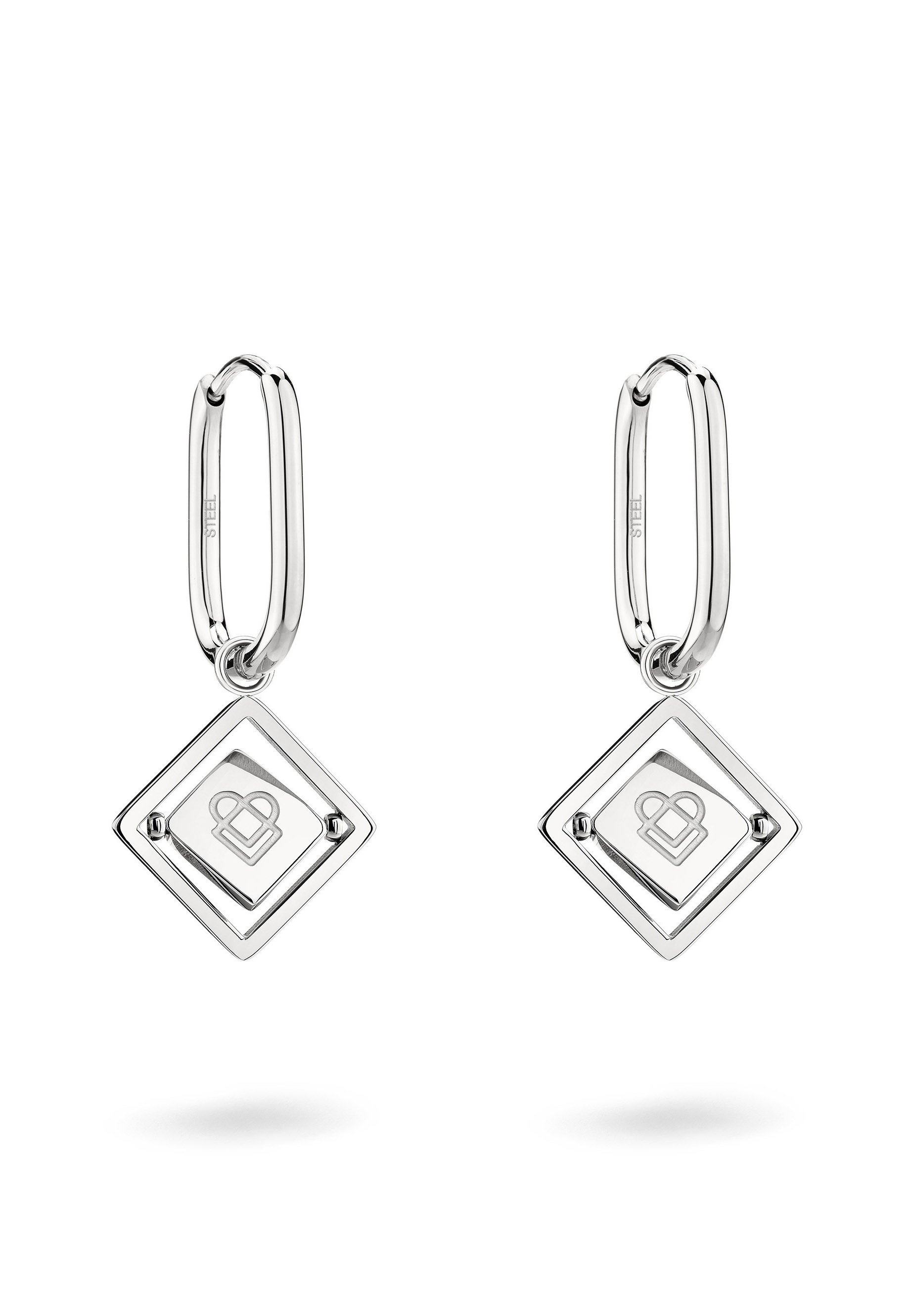 Liebeskind LJ 0848 E 05, Pendientes de botón Mujer, Oro Rosa, 0,5 cm