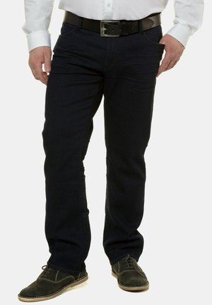 Relaxed fit -farkut - dark-blue denim