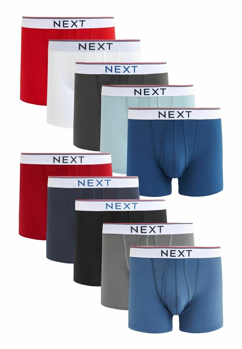 Next A FRONTS 10 PACK - Kitsad bokserid - core red blue grey
