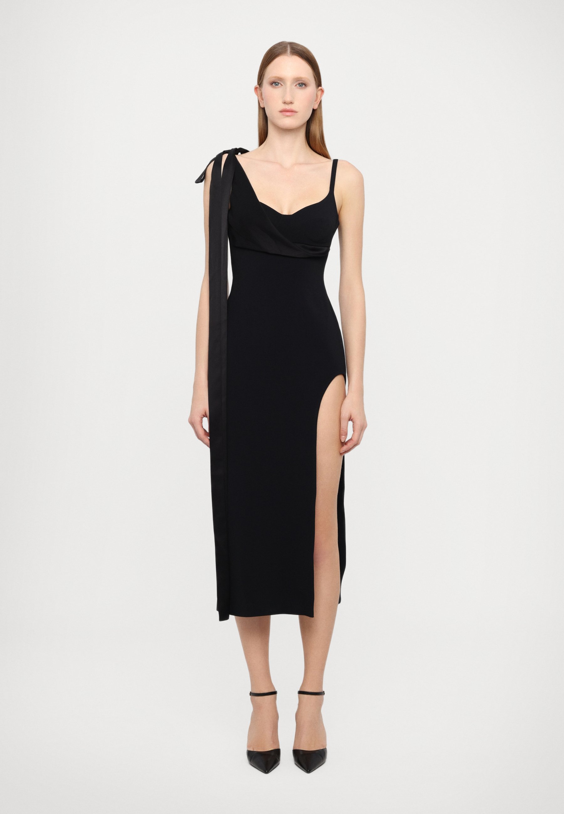 David Koma BOW DETAIL OPEN LEG DRESS - Occasion wear - black - Zalando.ie
