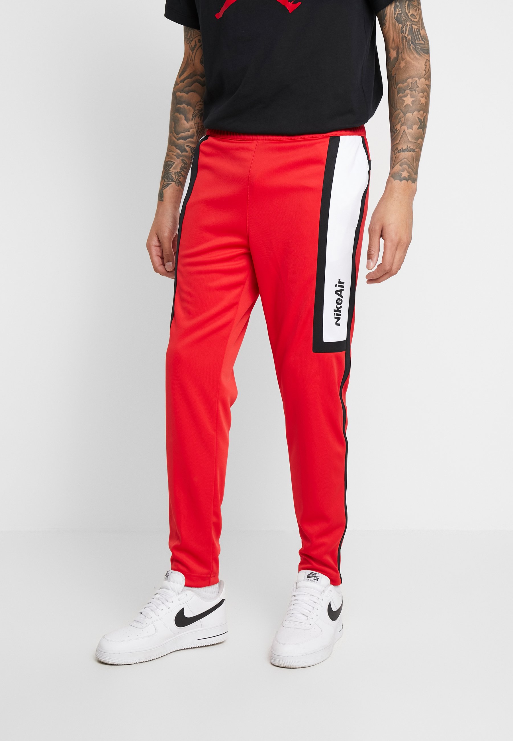nike air tracksuit black and white