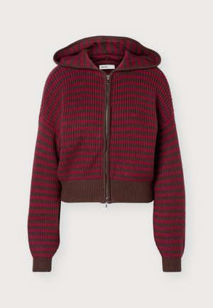 Hollister Co., CHASE HOODED SWEATER - Жилетка - red/brown