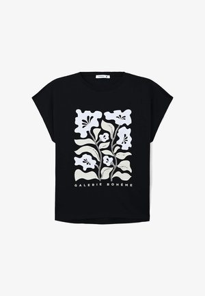 Terranova, T-shirt con stampa - nero