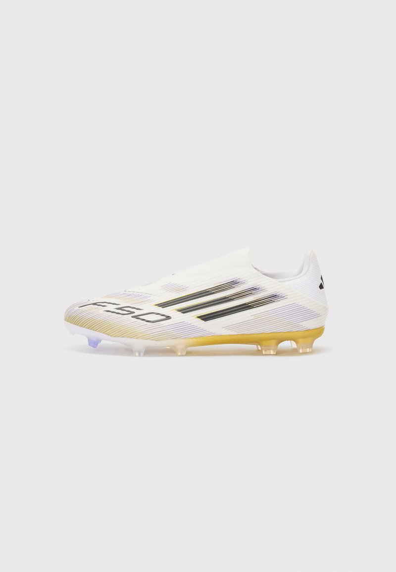 adidas Performance - F50 LEAGUE LL FG/MG - Botas de fútbol con tacos - white/core black/gold-coloured, Ampliar
