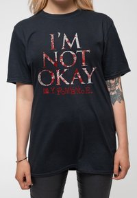 Paradiso Clothing MY CHEMICAL ROMANCE I'M NOT OKAY UNISEX - Print T-shirt - black