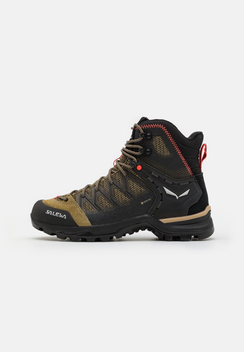 Salewa MTN TRAINER LITE MID GTX - Hiking shoes - quicksand/black/beige - Zalando