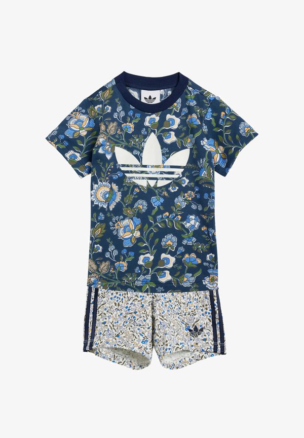 LIBERTY LONDON SHORT SET - Tracksuit bottoms - night indigo multicolor