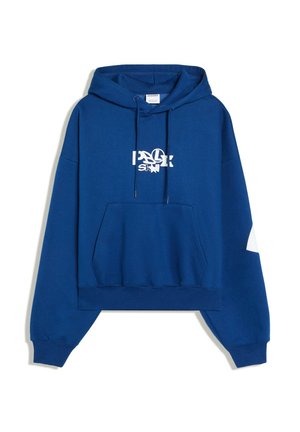 Bershka, PRINTED - HOODED SWEATSHIRT - Hoodie - blue