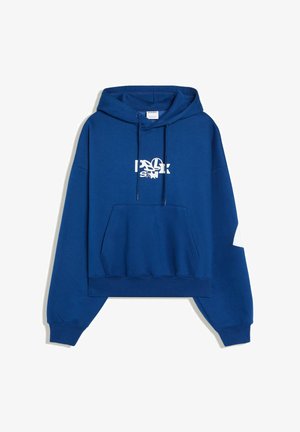 Bershka, PRINTED - HOODED SWEATSHIRT - Hoodie - blue