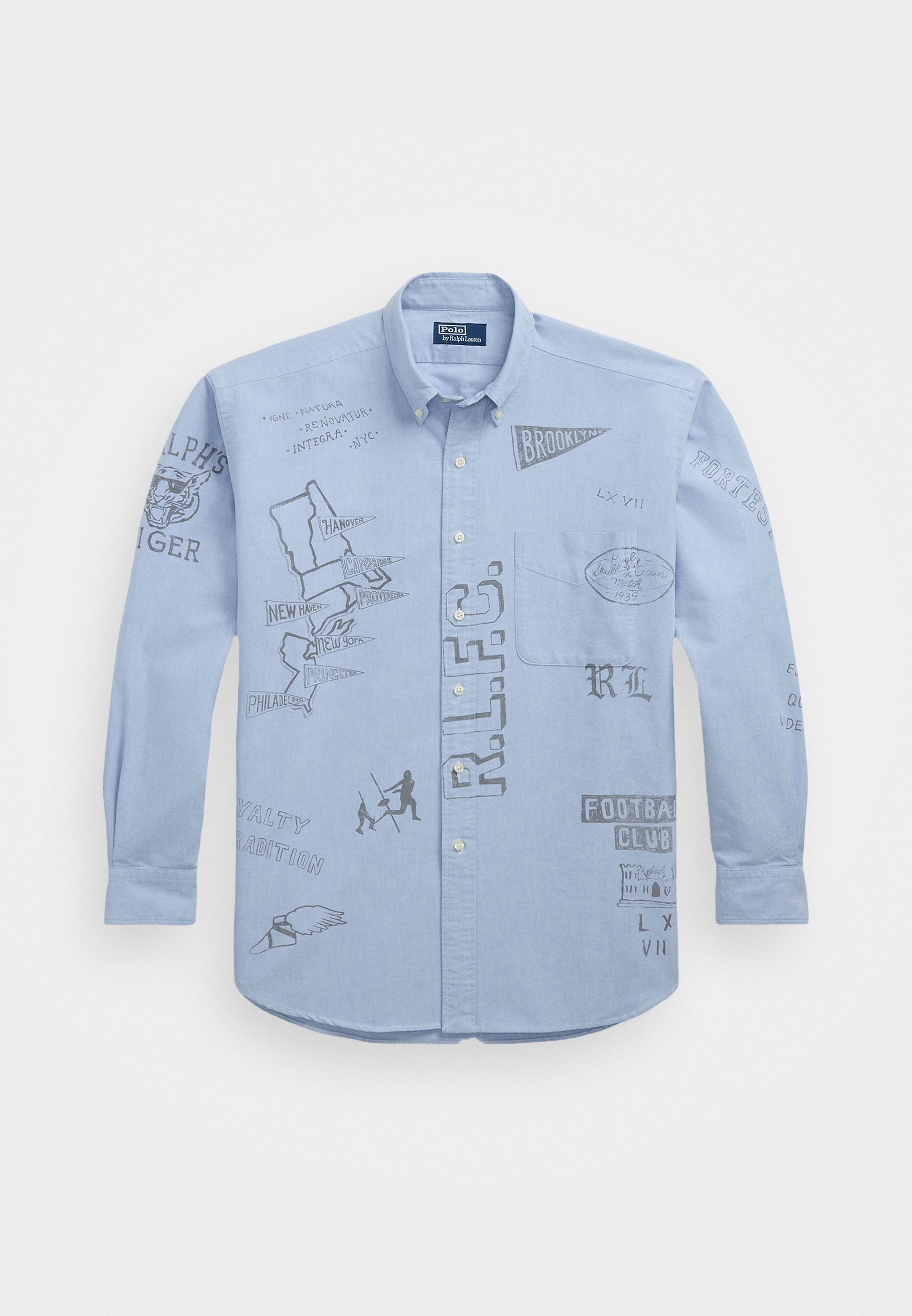 Polo Ralph Lauren The Big Shirt - Shirt - blue/black - Zalando.ie