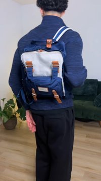 Doughnut MACAROON BACKPACK UNISEX - Rugzak - ivory/navy