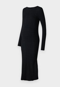 OLMALEJANDRA O NECK DRESS - Robe en jersey - black