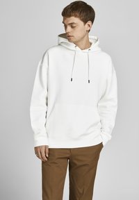 Jack & Jones - JJESTAR BASIC HOOD - Kapuutsiga pusa - cloud dancer Väikepilt 1